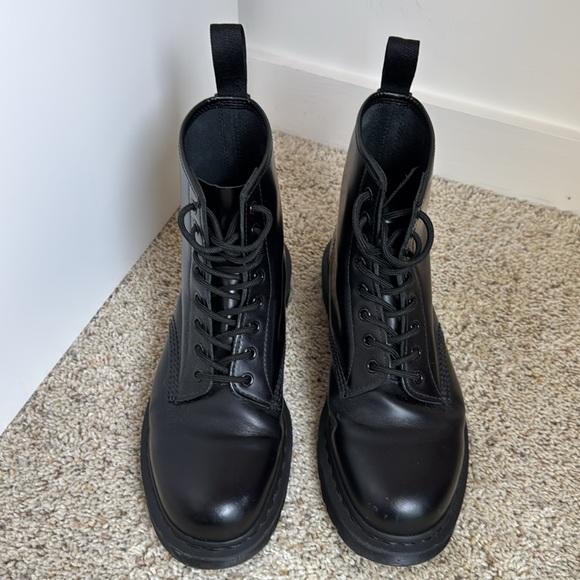Dr Martens 14353 Black Leather Boots 11 M - Picture 3 of 8